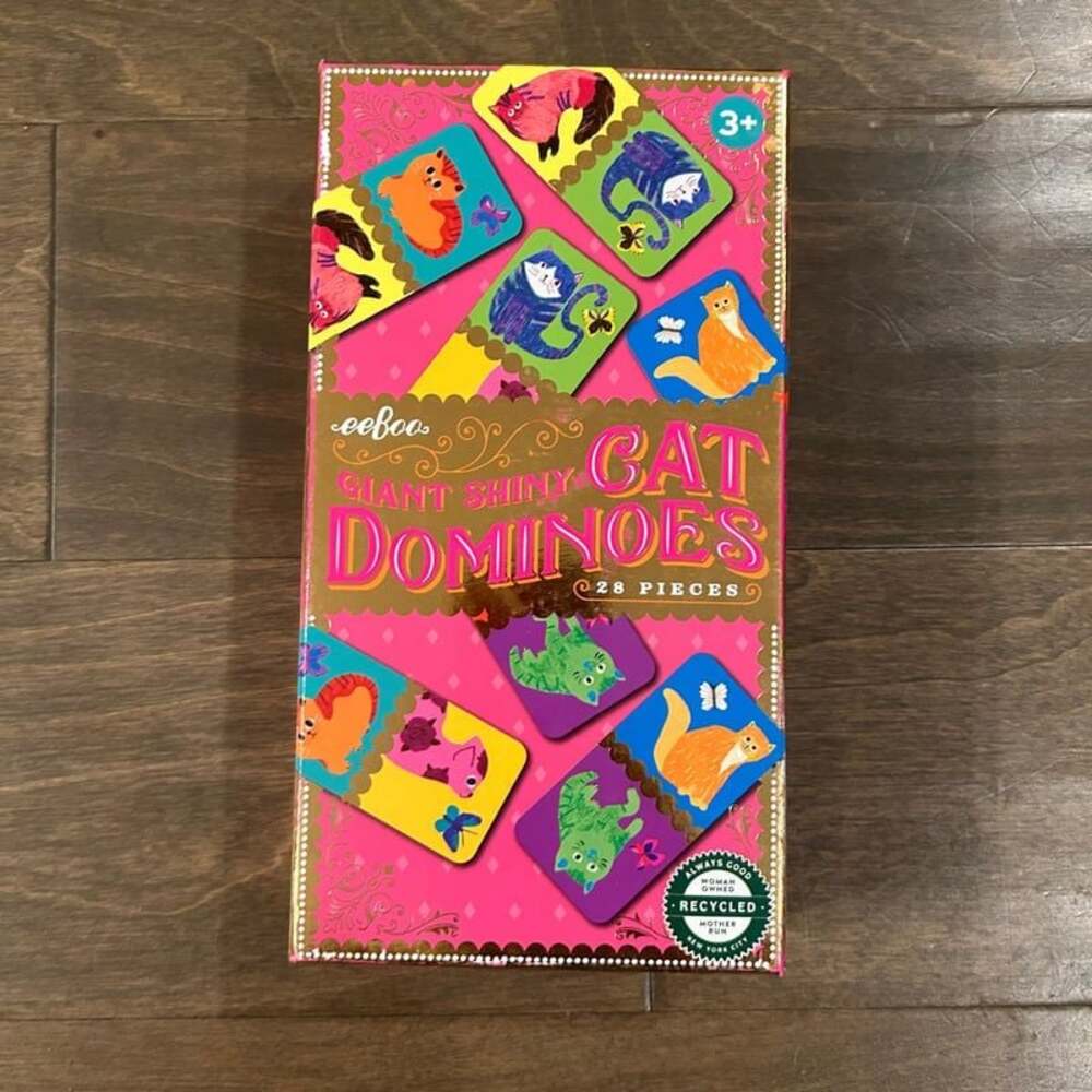 eeBoo Giant Shiny Cat Dominoes Game